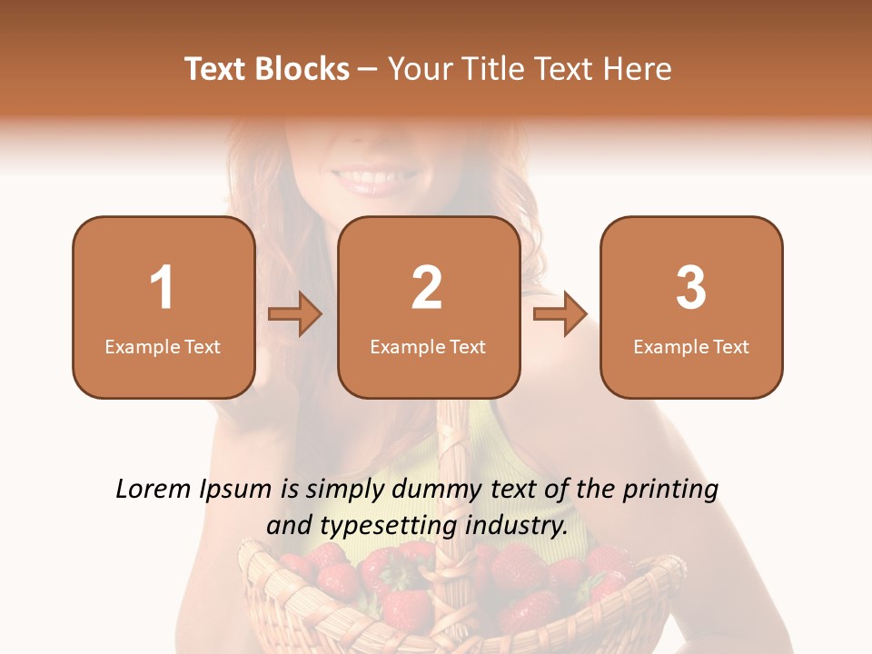 Eating Strawberry Breakfast PowerPoint Template