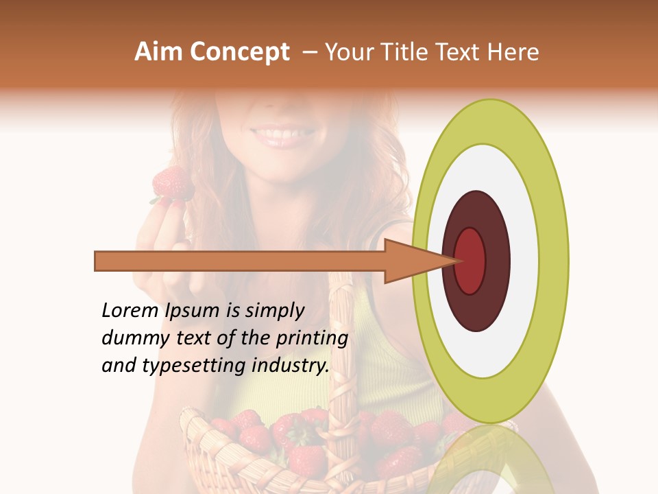 Eating Strawberry Breakfast PowerPoint Template