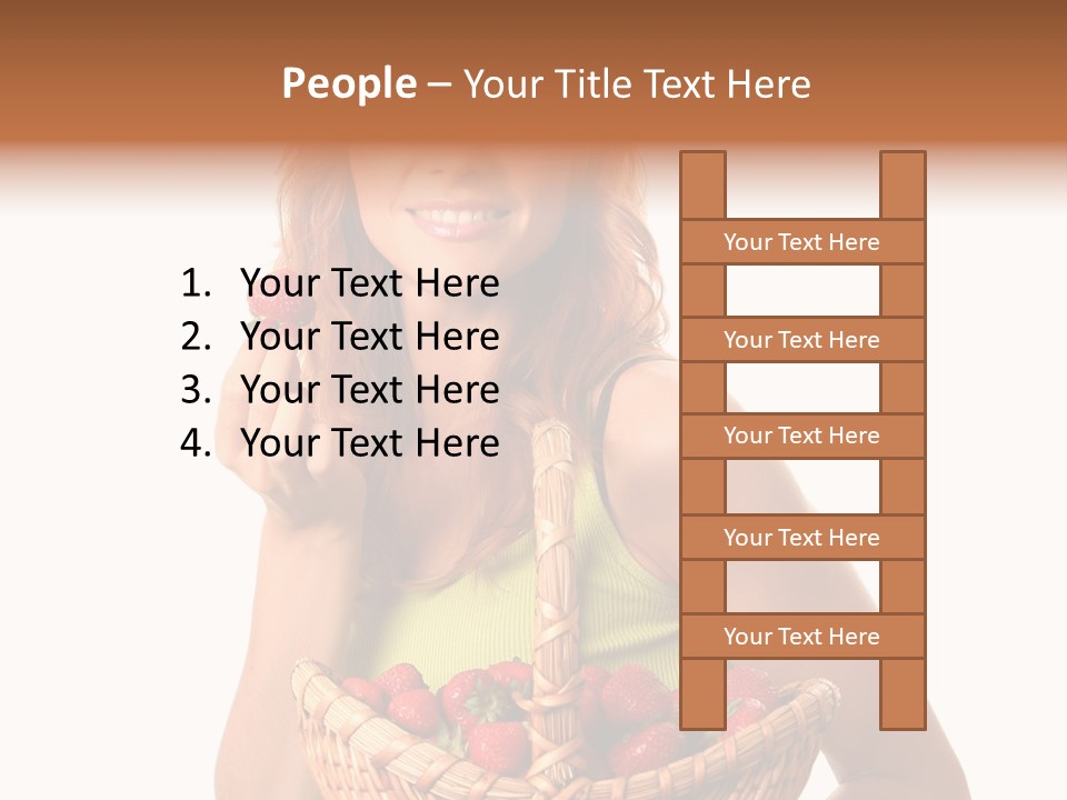 Eating Strawberry Breakfast PowerPoint Template