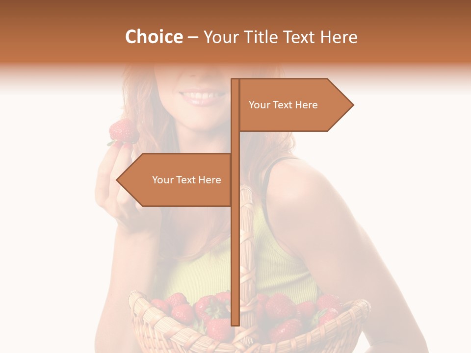 Eating Strawberry Breakfast PowerPoint Template