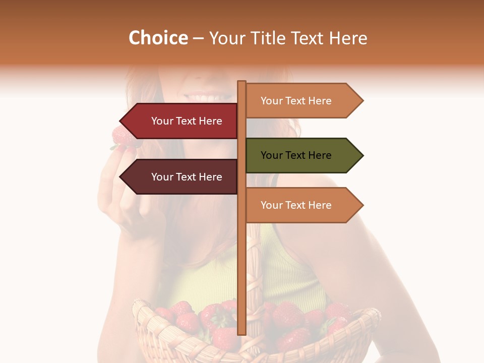 Eating Strawberry Breakfast PowerPoint Template