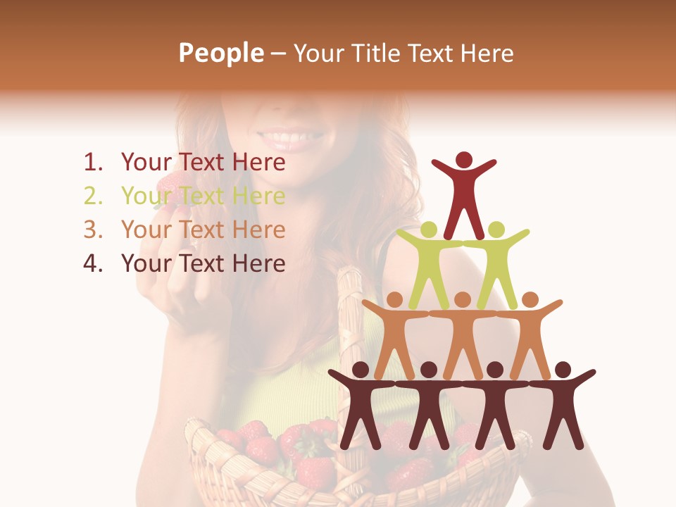 Eating Strawberry Breakfast PowerPoint Template