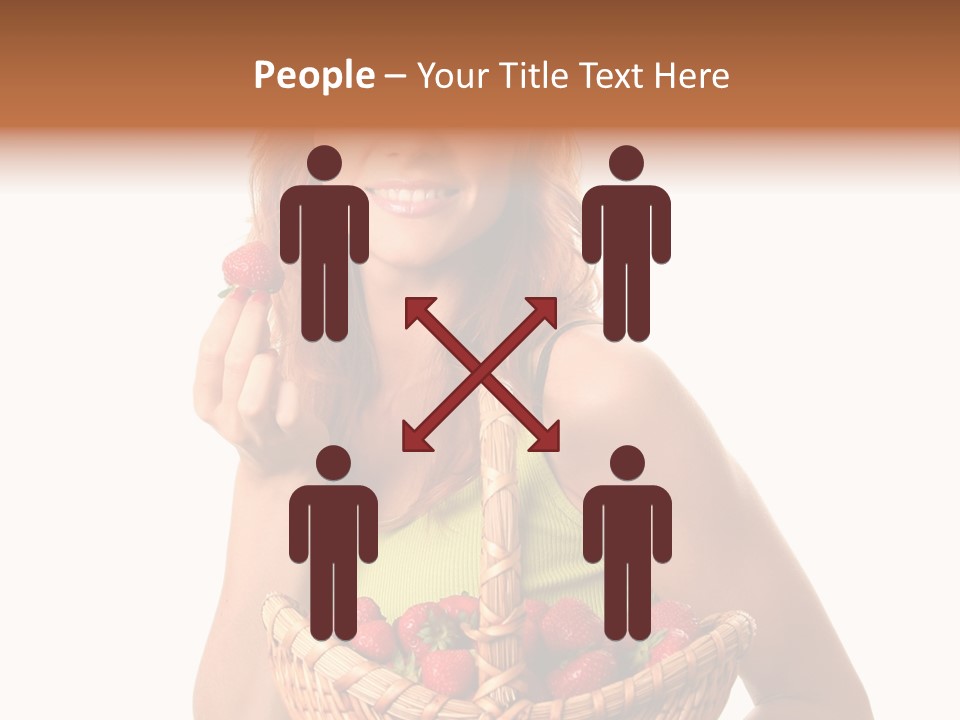 Eating Strawberry Breakfast PowerPoint Template