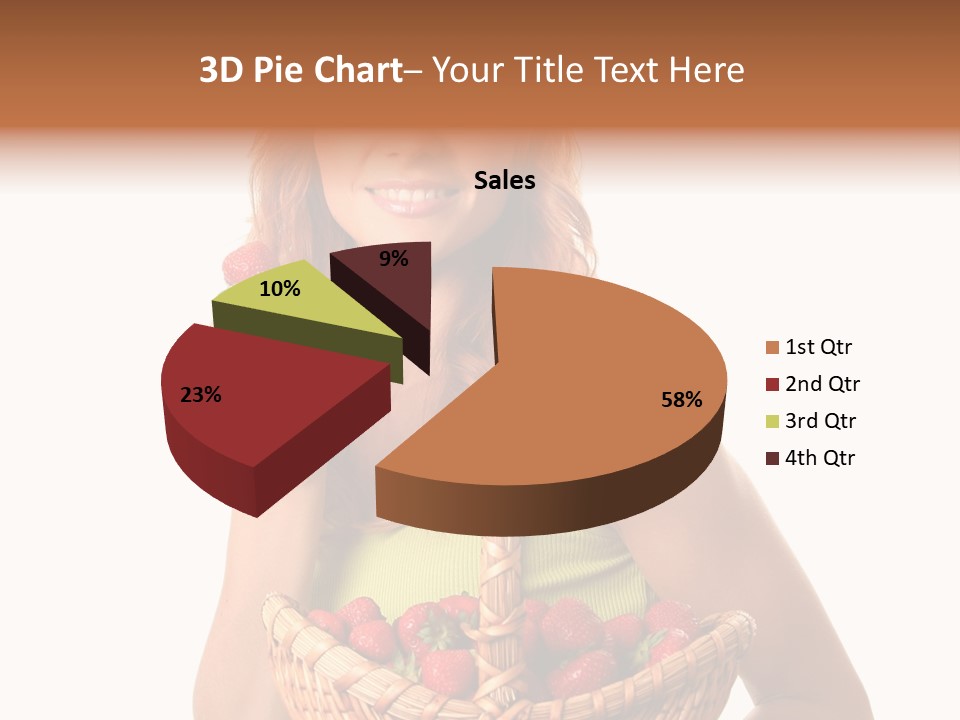 Eating Strawberry Breakfast PowerPoint Template