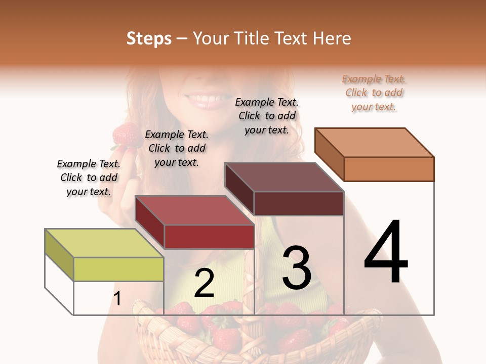 Eating Strawberry Breakfast PowerPoint Template