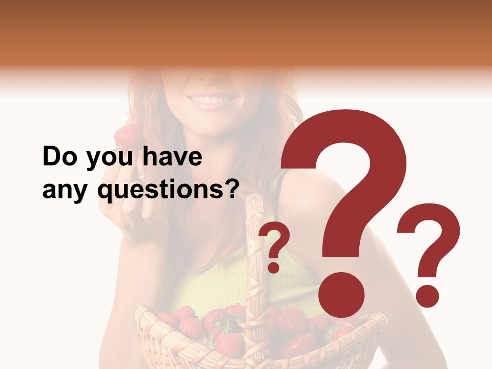 Eating Strawberry Breakfast PowerPoint Template