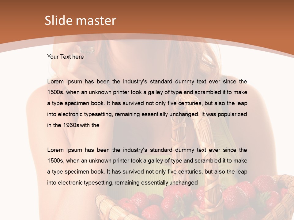 Wicker Hand Sweet PowerPoint Template