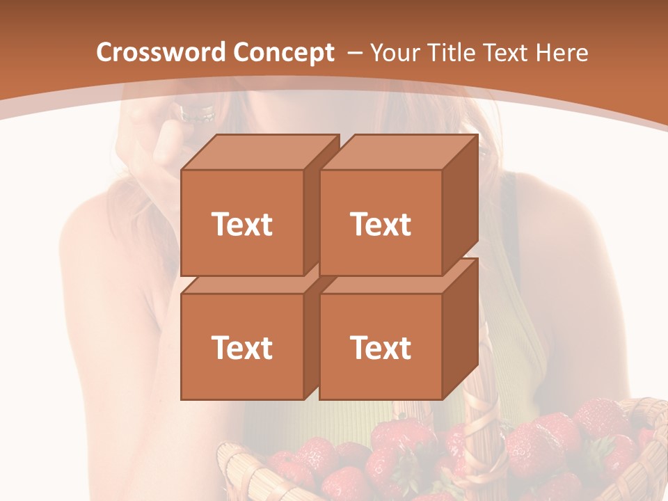 Wicker Hand Sweet PowerPoint Template