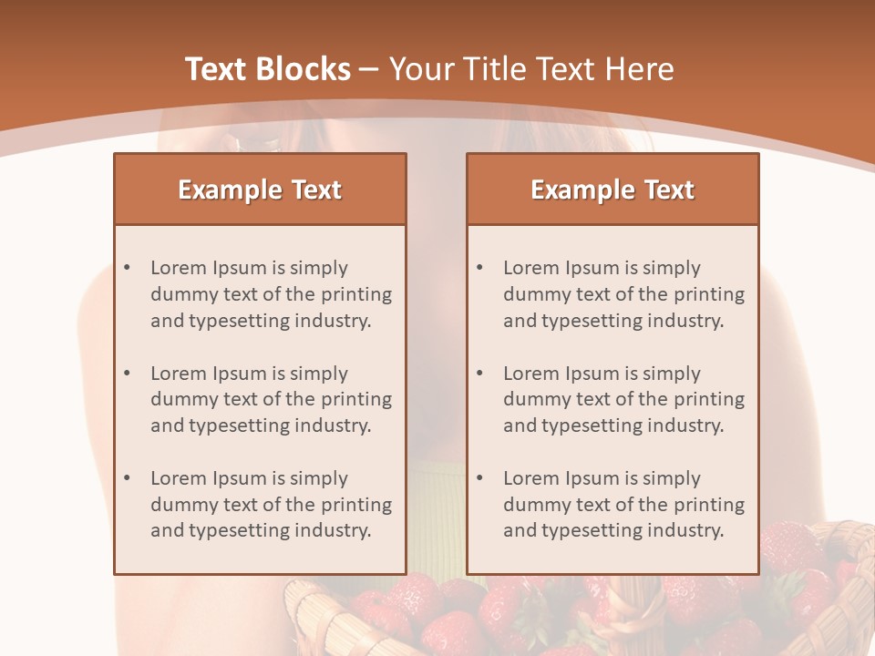 Wicker Hand Sweet PowerPoint Template