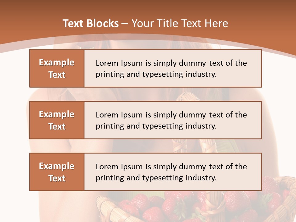 Wicker Hand Sweet PowerPoint Template