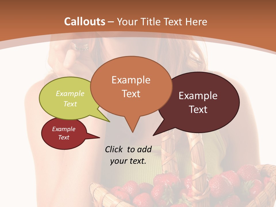 Wicker Hand Sweet PowerPoint Template