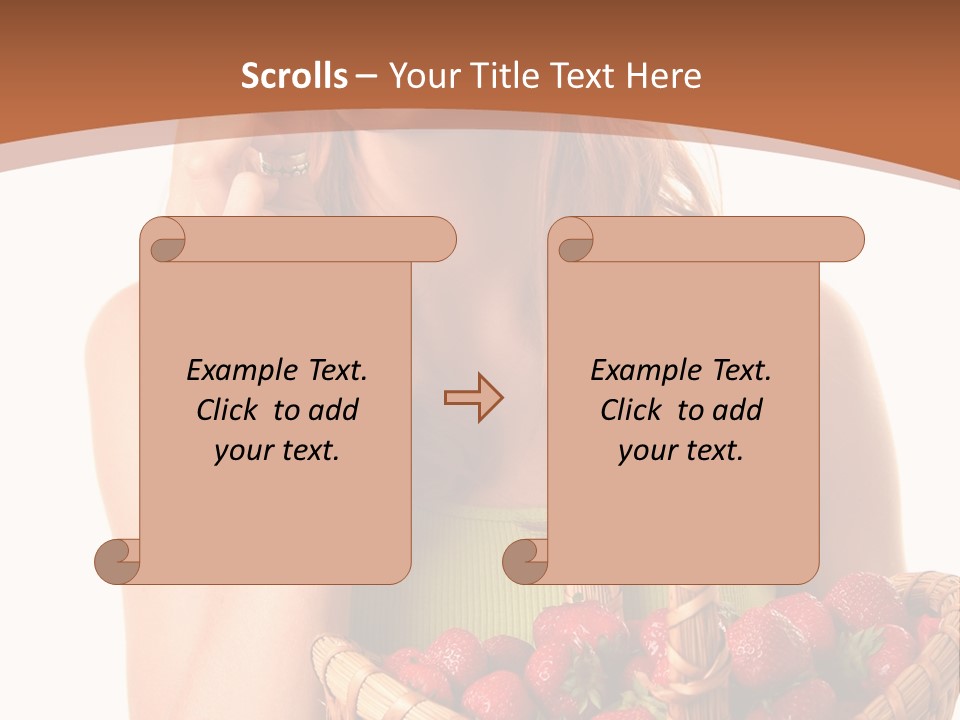 Wicker Hand Sweet PowerPoint Template