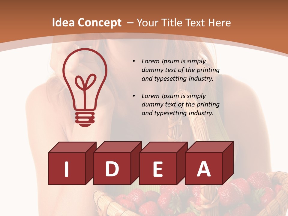 Wicker Hand Sweet PowerPoint Template