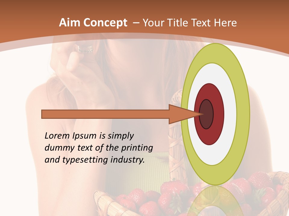 Wicker Hand Sweet PowerPoint Template