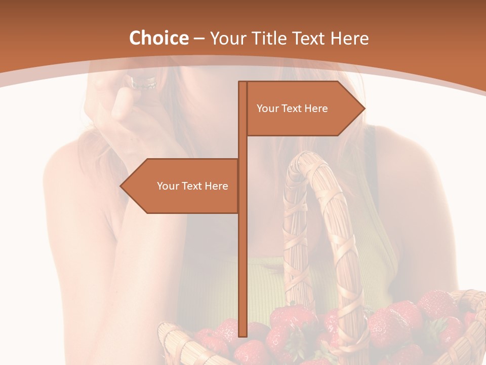 Wicker Hand Sweet PowerPoint Template