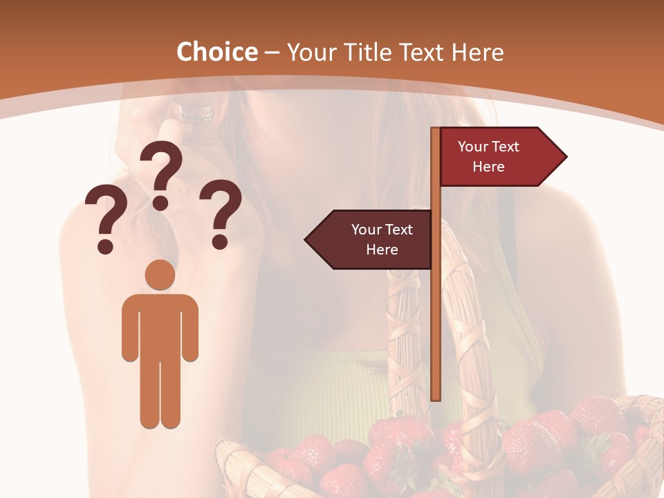 Wicker Hand Sweet PowerPoint Template