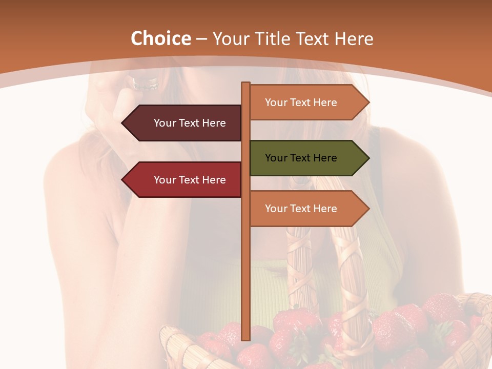 Wicker Hand Sweet PowerPoint Template