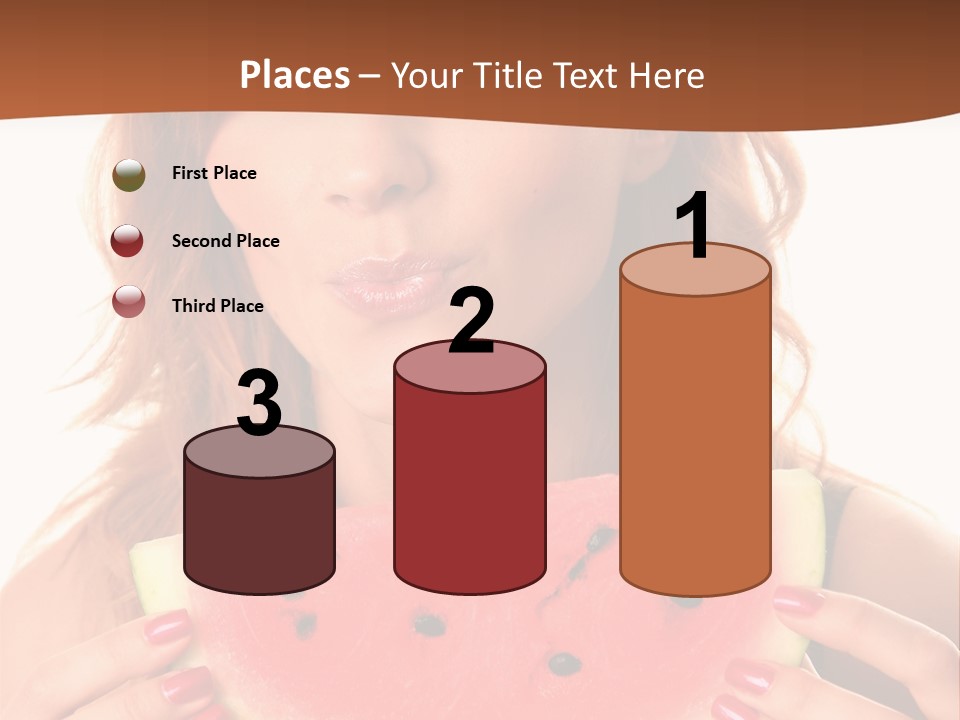 Attractive Person Green PowerPoint Template