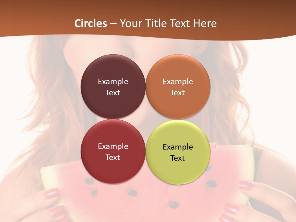 Attractive Person Green PowerPoint Template