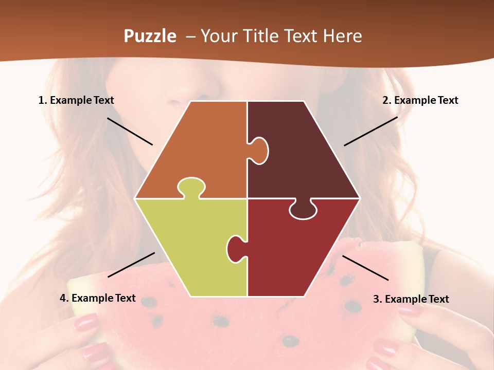 Attractive Person Green PowerPoint Template