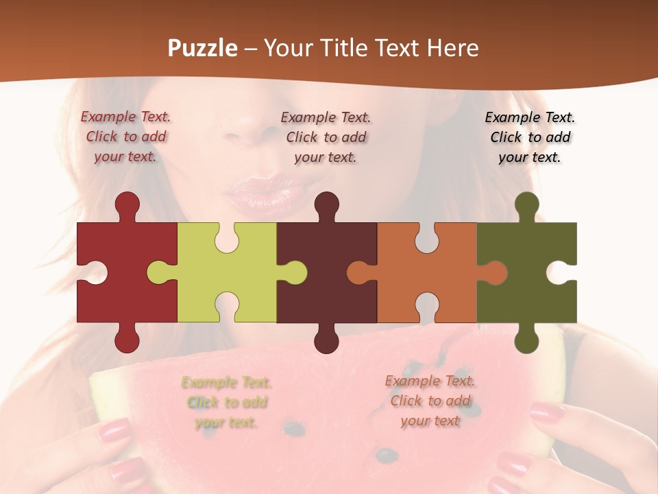 Attractive Person Green PowerPoint Template