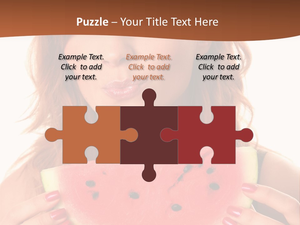 Attractive Person Green PowerPoint Template