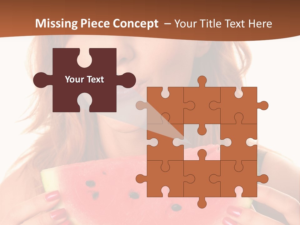 Attractive Person Green PowerPoint Template