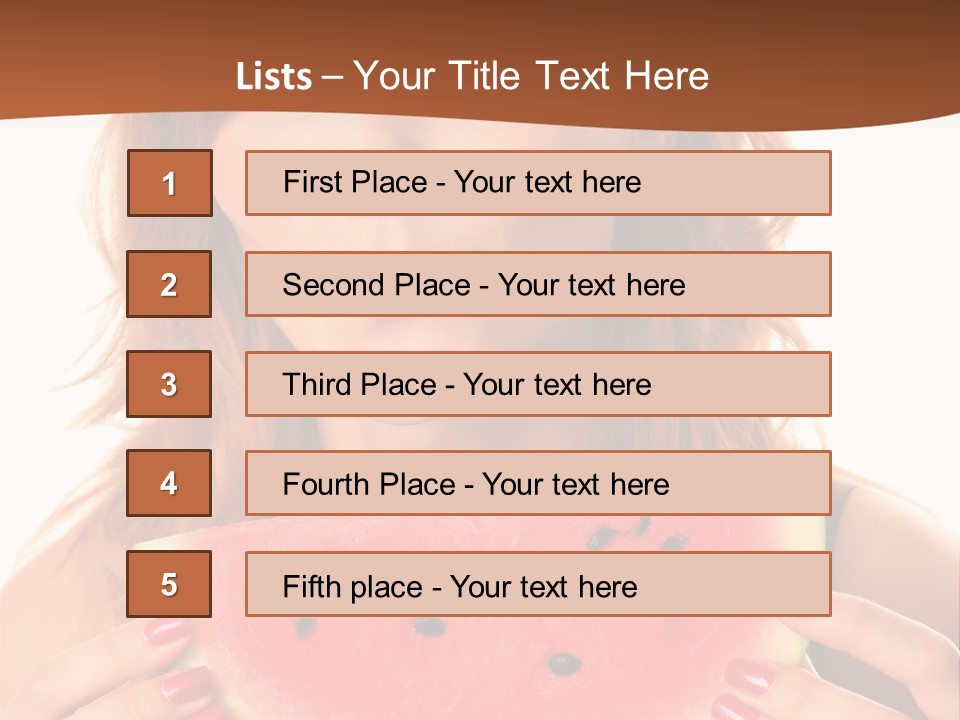 Attractive Person Green PowerPoint Template