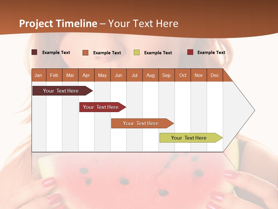 Attractive Person Green PowerPoint Template