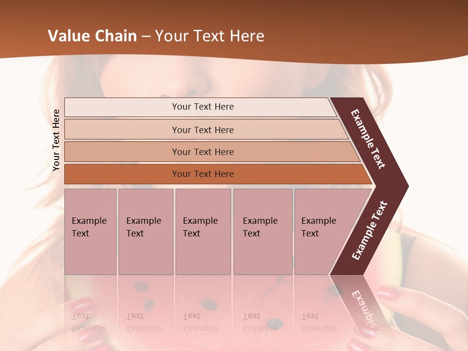 Attractive Person Green PowerPoint Template