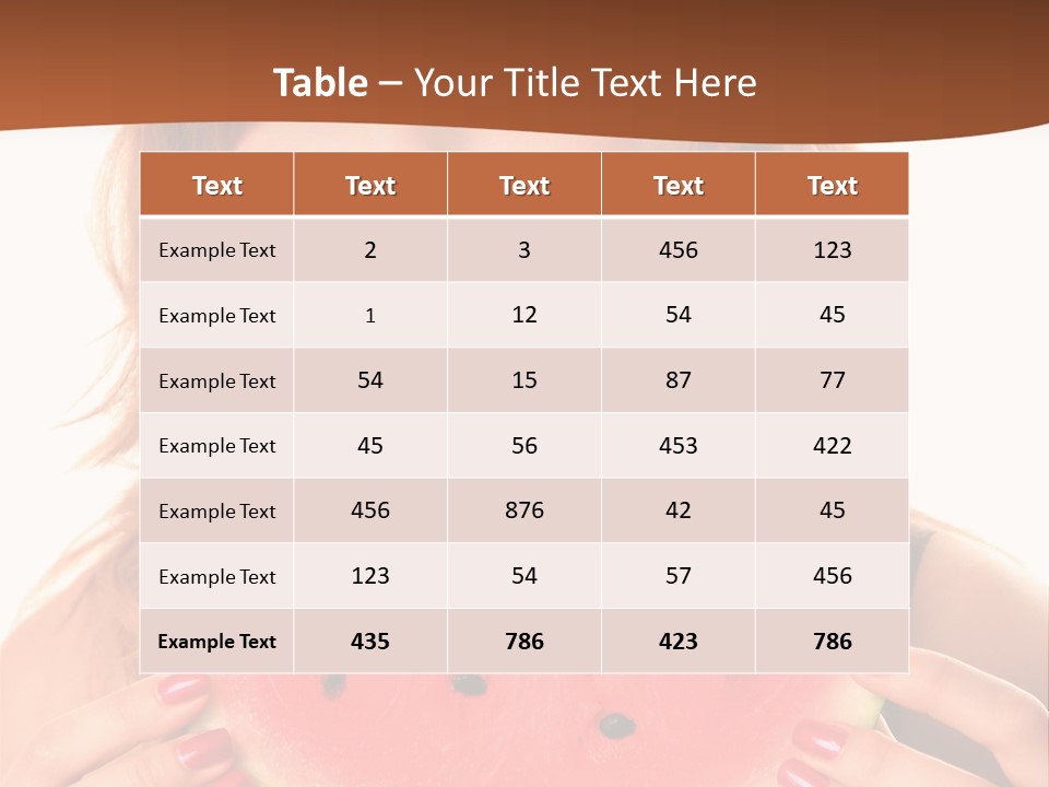 Attractive Person Green PowerPoint Template