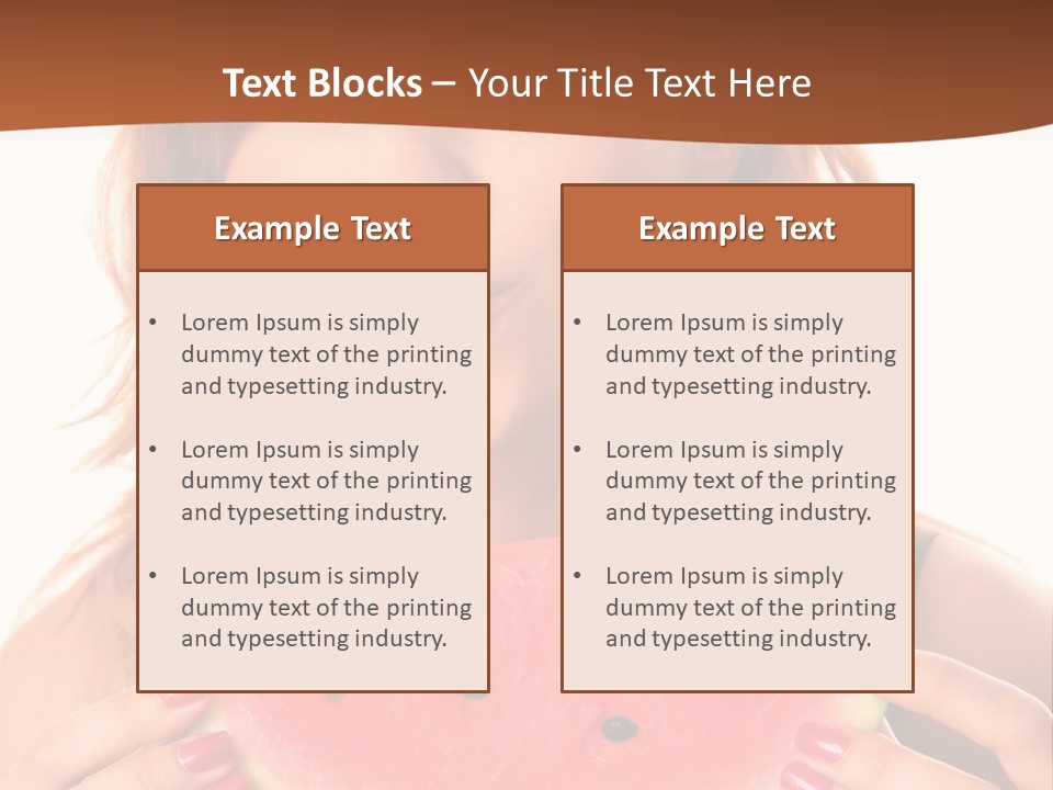 Attractive Person Green PowerPoint Template