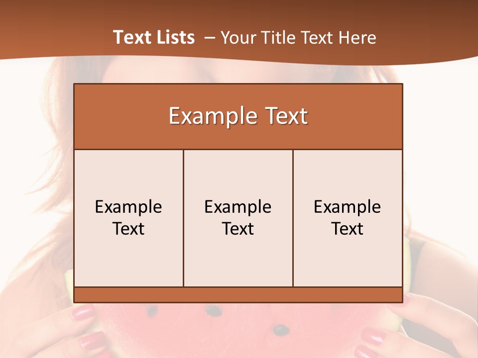 Attractive Person Green PowerPoint Template