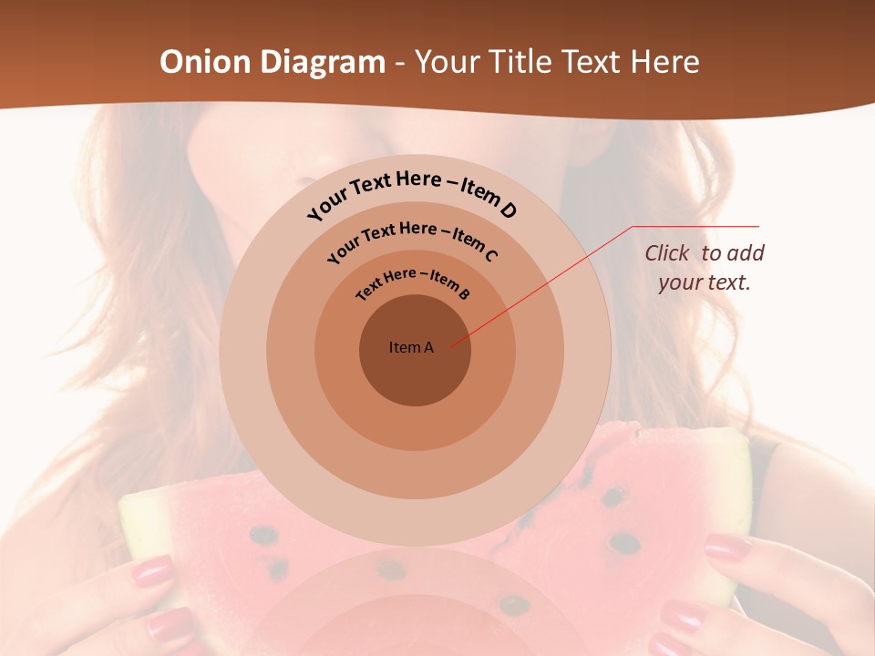 Attractive Person Green PowerPoint Template