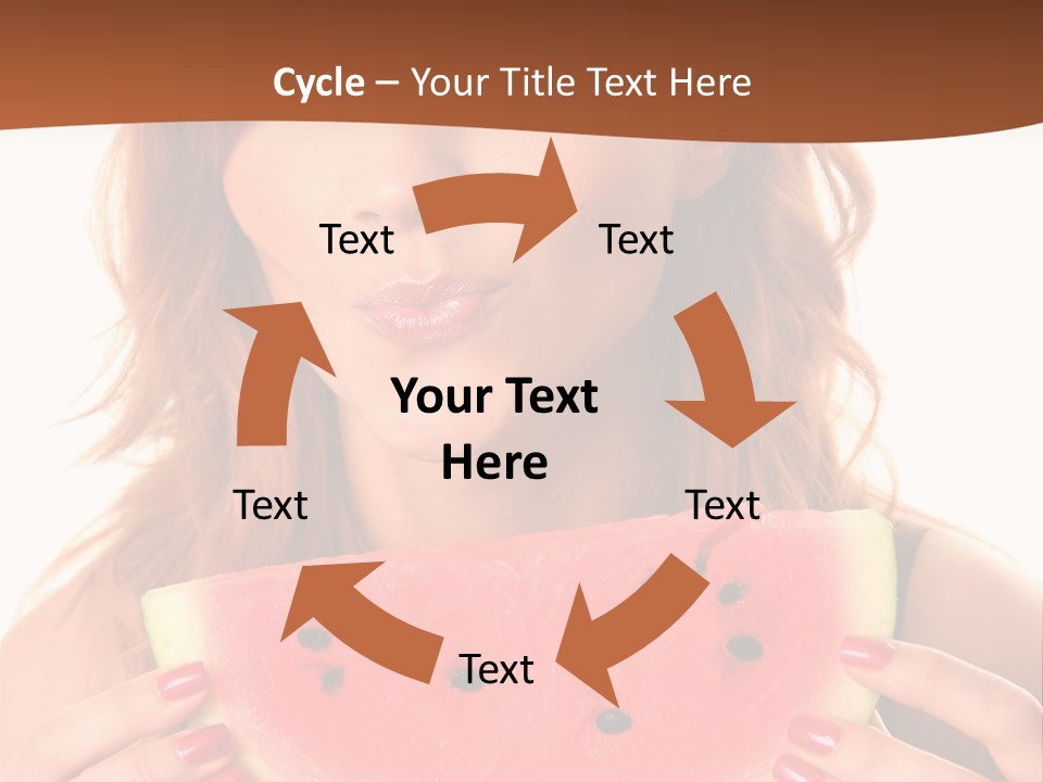 Attractive Person Green PowerPoint Template
