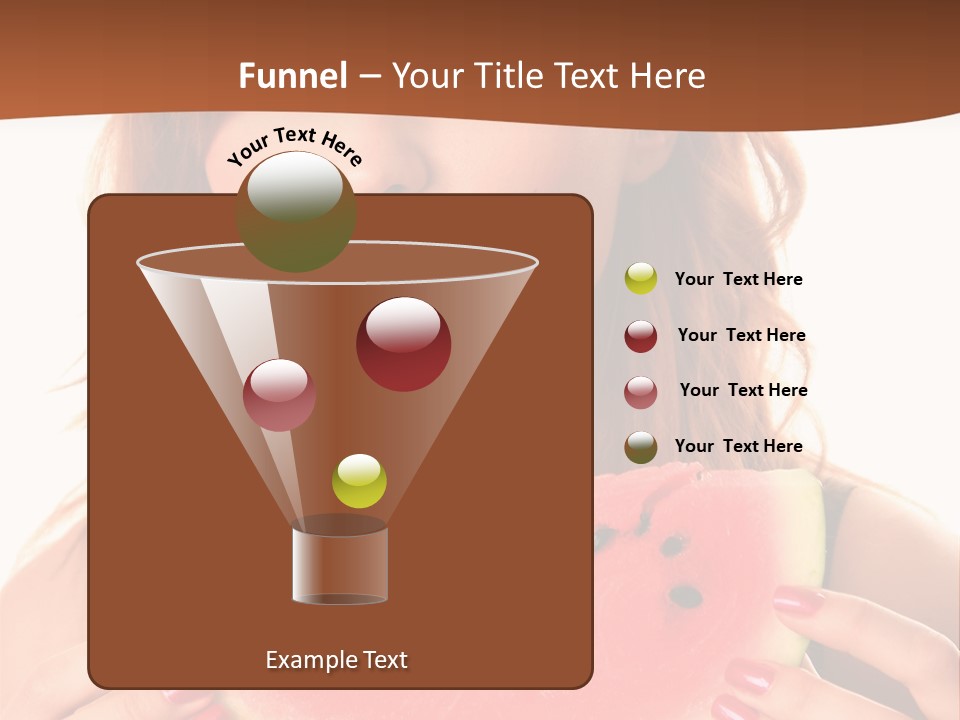 Attractive Person Green PowerPoint Template