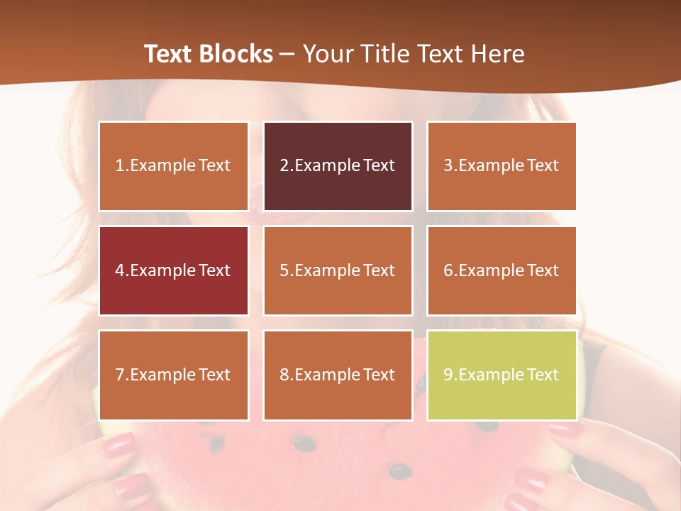 Attractive Person Green PowerPoint Template