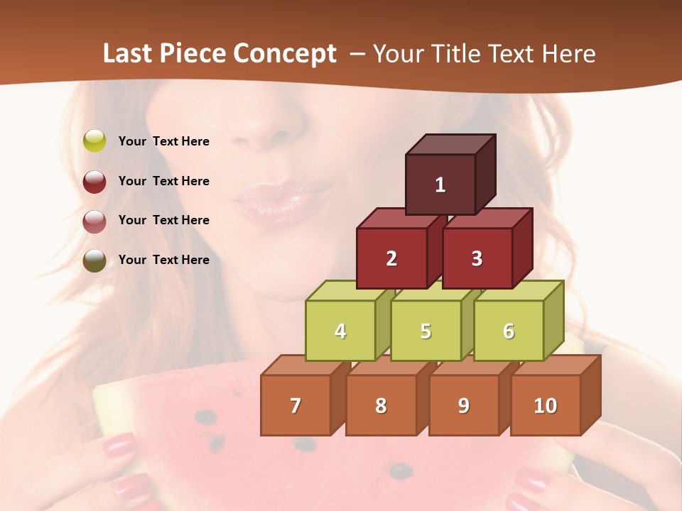 Attractive Person Green PowerPoint Template