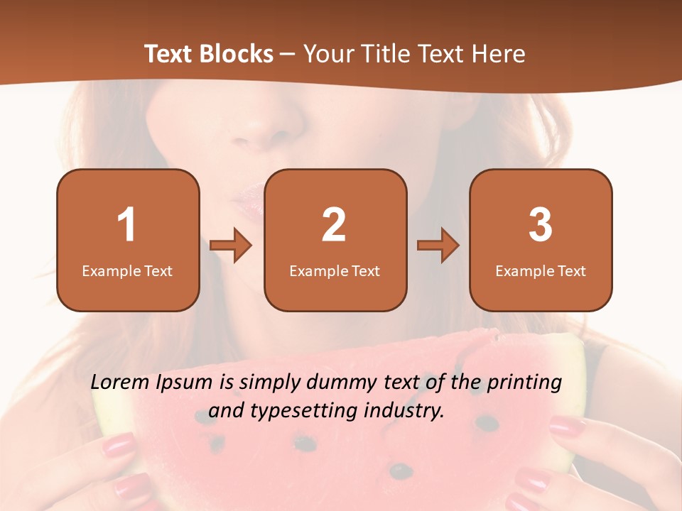 Attractive Person Green PowerPoint Template