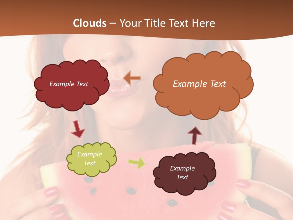 Attractive Person Green PowerPoint Template