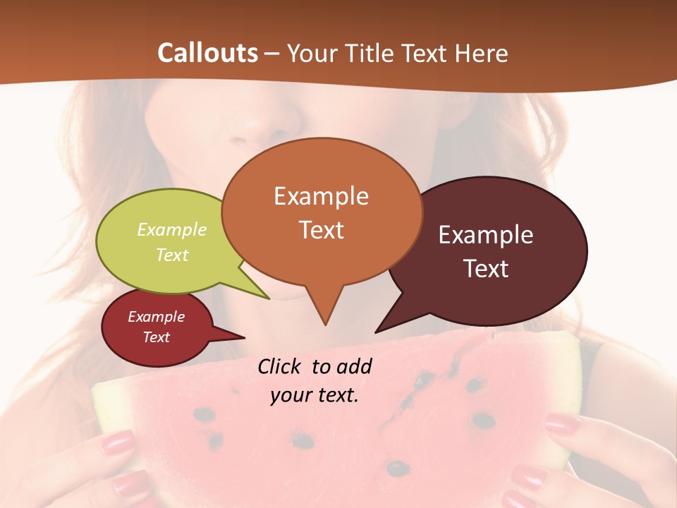 Attractive Person Green PowerPoint Template