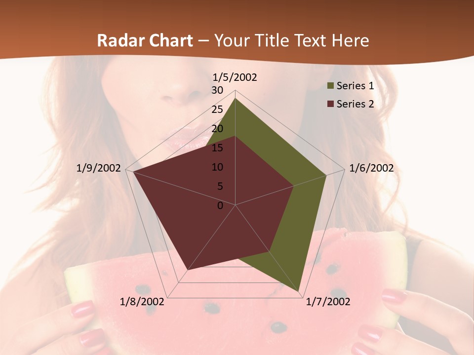 Attractive Person Green PowerPoint Template
