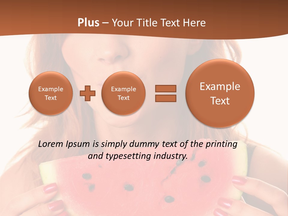 Attractive Person Green PowerPoint Template