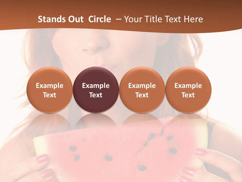 Attractive Person Green PowerPoint Template