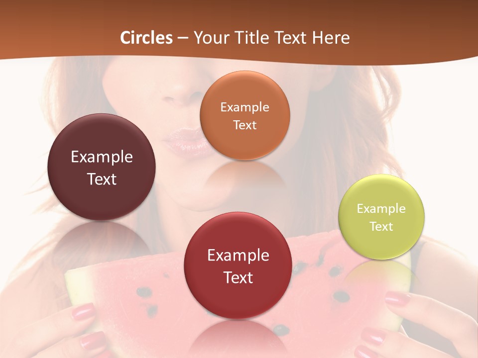 Attractive Person Green PowerPoint Template