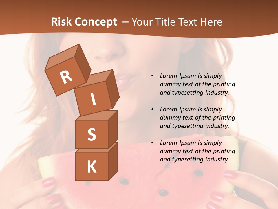 Attractive Person Green PowerPoint Template