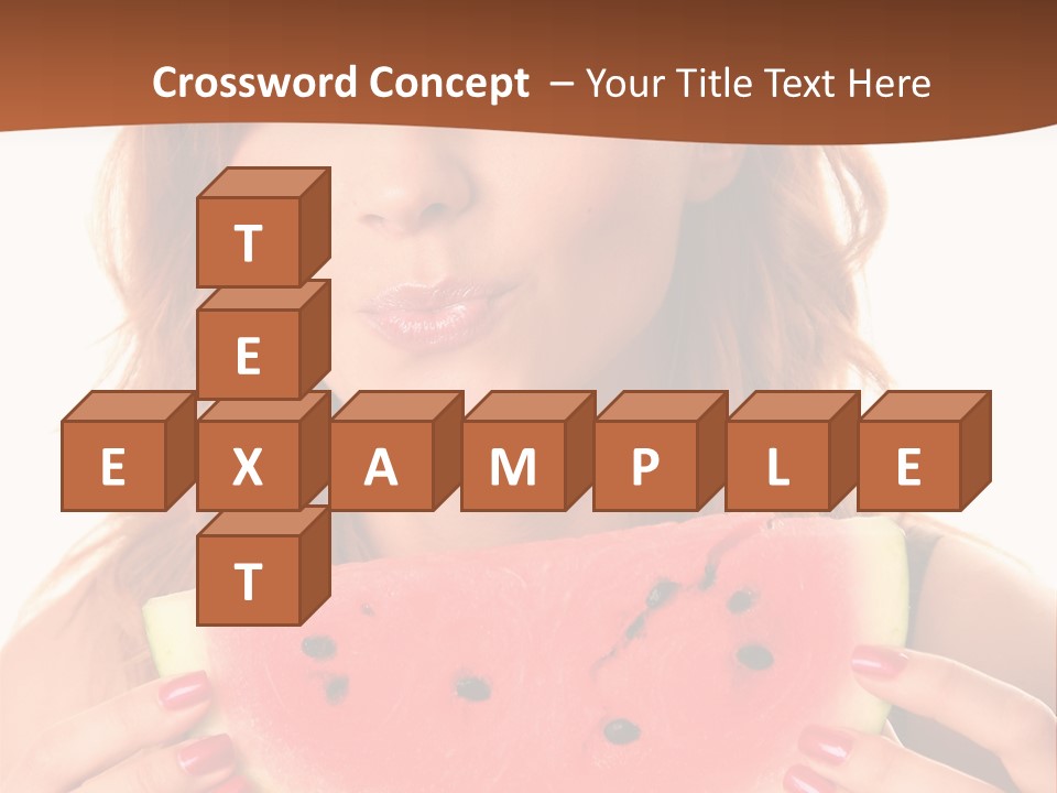 Attractive Person Green PowerPoint Template