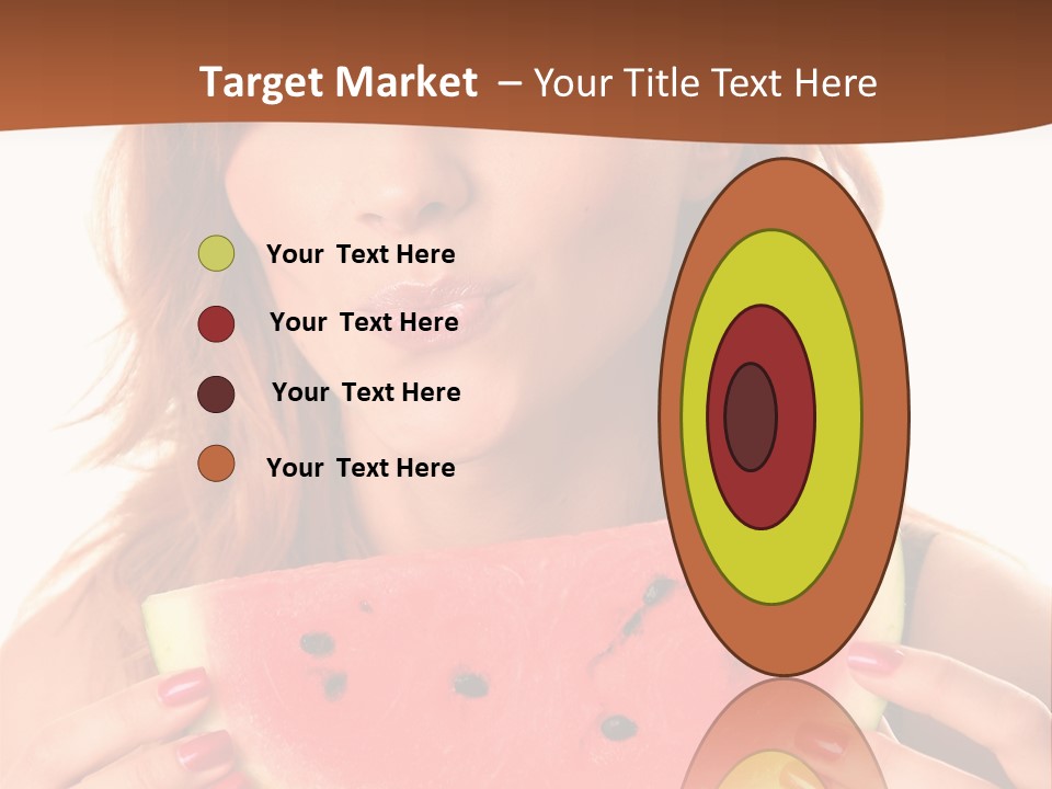 Attractive Person Green PowerPoint Template