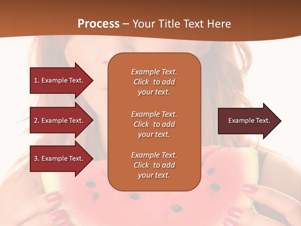 Attractive Person Green PowerPoint Template