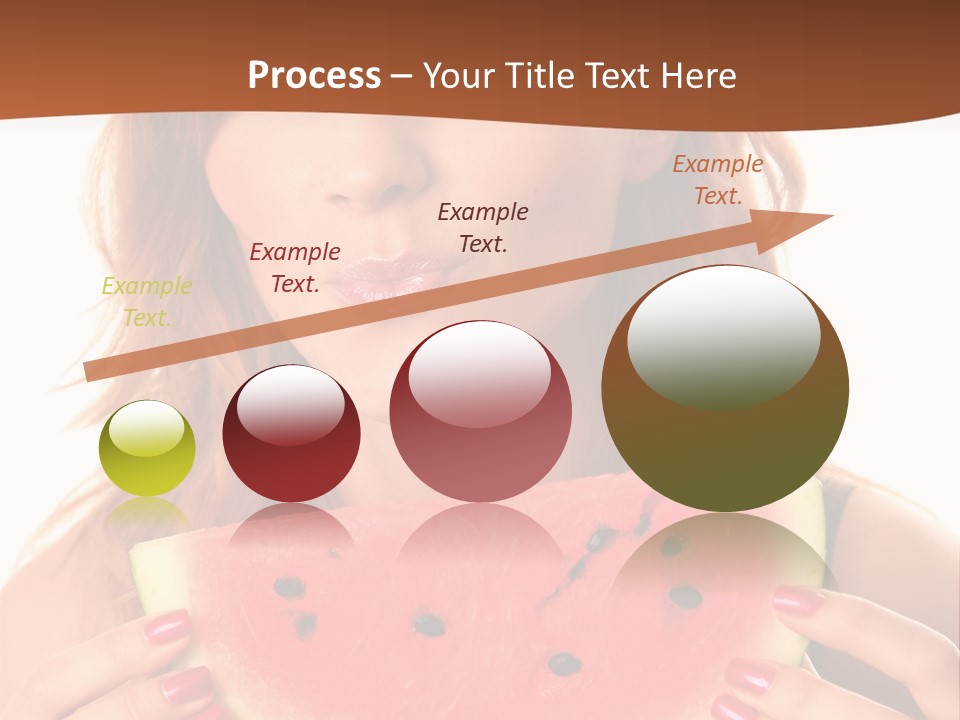 Attractive Person Green PowerPoint Template